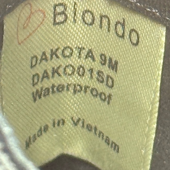 Blondo Dakota Black Waterproof Bootie SZ9 - Picture 10 of 11